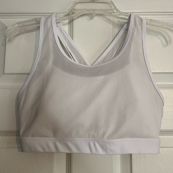 Fabletics White High Impact Sports Bra - Picture 2 of 2